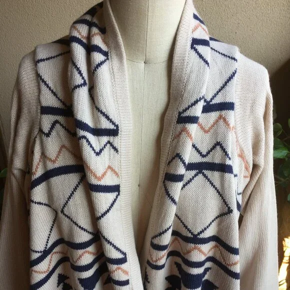 Nordstrom Waterfall Tribal/Aztec Cardigan (NEW) - Picture 8 of 13
